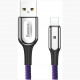 Кабель Baseus X-type Light Cable For Lightning 2.4 A 0.5 м, цвет Фиолетовый (CALXD-A05)