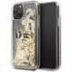 Чехол Karl Lagerfeld Liquid Glitter Floatting Charms Hard для iPhone 11 Pro, цвет Черный/Золотой (KLHCN58ROGO)