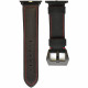 Кожаный ремешок Uniq Kronos Strap Leather для Apple Watch 42/44/45/49 мм, цвет Черный (42MM-KRNSBLK)