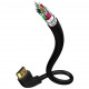 Видео кабель Eagle Cable Deluxe II HDMI 2.0 Angled 0.8 м, цвет Черный (10011008)