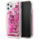 Чехол Karl Lagerfeld Liquid Glitter Floatting Charms Hard для iPhone 11 Pro, цвет Черный/"Розовое золото" (KLHCN58ROPI)