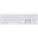 Клавиатура Apple Magic Keyboard с цифровой панелью, цвет Белый/Серебристый (MQ052RS/A)