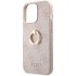 Чехол Guess PU 4G + Ring Hard для iPhone 15 Pro, цвет Розовый (GUHCP15L4GMRPI)