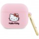 Чехол Hello Kitty Liquid silicone 3D Rubber Kitty Head для AirPods 3, цвет Розовый (HKA33DKHSP)