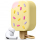 Силиконовый чехол с карабином Elago Ice Cream Silicone Hang case для AirPods Pro, цвет Желтый (EAPP-ICE-YE)