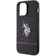 Чехол U.S. Polo Assn. PU Double horse logo and Stripes Hard для iPhone 14 Pro Max, цвет Черный (USHCP14XPSZSALK)