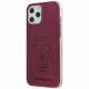 Чехол Karl Lagerfeld PC/TPU Ikonik outlines Metallic eff Hard для iPhone 12/12 Pro, цвет Розовый (KLHCP12MPCUMIKPI)