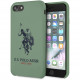 Чехол U.S. Polo Assn. Liquid silicone Big horse Hard для iPhone SE 2020/8/7, цвет Зеленый (USHCI8SLHRGN)