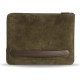 Чехол Bustha Zip Folio Suede/Leather для MacBook Air/Pro 13" (18/22), цвет Темный хаки (Dark Khaki) (BST755120)