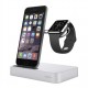 Док-станция Belkin Valet Charge Dock для Apple Watch и iPhone, цвет Серебристый (F8J183vfSLV)
