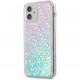 Чехол Guess Liquid Glitter 4G Hard для iPhone 12 mini, цвет Радужно-розовый (GUHCP12SLG4GGBLPI)