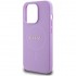 Чехол Guess PU Saffiano with metal logo Hard (MagSafe) для iPhone 15 Pro, цвет Фиолетовый (GUHMP15LPSAHMCU)