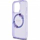 Чехол Guess PC/TPU Flowers Wreath Hard (MagSafe) для iPhone 15 Pro, цвет Фиолетовый (GUHMP15LHFWFCU)