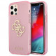 Чехол Guess TPU 4G Big logo Hard для iPhone 12 Pro Max, цвет Блестящий розовый (GUHCP12LPCUGL4GPI)