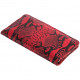 Кожаный кошелек Alexander Python Edition (клетка Фарадея), цвет Черно-красный