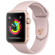 Умные часы Apple Watch Series 3 GPS 42 мм, корпус из алюминия цвет Золотой, спортивный ремешок цвет "Розовый песок" (MQL22)
