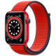 Умные часы Apple Watch Series 6 GPS, 44 мм, корпус из алюминия цвет Красный (PRODUCT)RED, нейлоновый ремешок цвет Красный (PRODUCT)RED