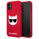 Чехол Karl Lagerfeld Liquid silicone Choupette Hard для iPhone 11, цвет Красный (KLHCN61SLCHRE)