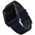 Ремешок Uniq Straden Waterproof Leather/Silicone для Apple Watch 49/45/44/42 мм, цвет Синий (45MM-STRABLU)