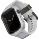 Чехол с ремешком Uniq Monos 2-in-1 case + strap для Apple Watch 4/5/6/SE/7/8 44/45 мм, цвет Серый (45MM-MONOSGRY)