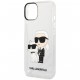 Чехол Karl Lagerfeld PC/TPU NFT Karl & Choupette Hard для iPhone 15, цвет Блестящий прозрачный (KLHCP15SHNKCTGT)