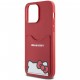 Чехол Hello Kitty Cardslot PU Leather Hidden Kitty Hard для iPhone 15 Pro Max, цвет Красный (HKHCP15XPSCKER)