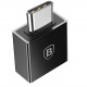Переходник Baseus Exquisite Type-C Male to USB Female, цвет Черный (CATJQ-B01)