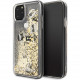 Чехол Karl Lagerfeld Liquid Glitter Floatting Charms Hard для iPhone 11 Pro Max, цвет Черный/Золотой (KLHCN65ROGO)