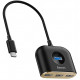 Переходник Baseus Square round 4 в 1 USB HUB Adapter (Type-C to USB3.0*1 + USB2.0*3) 0.17м, цвет Черный (CAHUB-BY01)