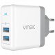 Сетевое зарядное устройство Vinsic EU Plug Wall Charger 2 USB, цвет Белый (VSCW209)