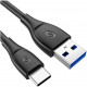 Кабель Syncwire Unbreakcable Type C - USB 3.0 1 м, цвет Черный (SW-TC066)