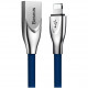 Кабель Baseus Zinc Fabric Cloth Weaving Cable USB For Lightning 2 A 1 м, цвет Синий (CALXN-03)