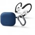 Чехол с карабином Uniq NEXO Liquid silicone + Sports ear hooks для AirPods 3, цвет Синий (AIRPODS(2021)-NEXOBLU)
