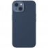 Чехол Baseus Liquid Silica Gel Magnetic case + Tempered glass для iPhone 14 Plus, цвет Синий (ARYC000603)