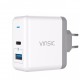 Сетевое зарядное устройство Vinsic EU Plug Wall Charger с USB-C, цвет Белый (VSCW211)