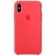 Силиконовый чехол Apple для iPhone X, цвет "Спелая малина" (MRG12ZM/A)