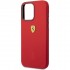 Чехол Ferrari Liquid silicone with metal logo Hard для iPhone 15 Pro Max, цвет Красный (FEHCP15XSMER)