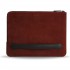 Чехол Bustha Zip Folio Suede/Leather для MacBook Air/Pro 13&quot; (18/22), цвет Темно-бордовый (Maroon) (BST755154)