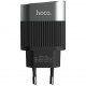 Сетевое зарядное устройство Hoco C40A Speedmaster 2USB Charger Led, цвет Черный