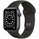 Умные часы Apple Watch Series 6 GPS, 40 мм, корпус из алюминия цвет "Серый космос", спортивный ремешок цвет Черный (MG133RU/A)