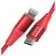 Кабель Anker PowerLine+ II USB Type-C - Lightning MFI 0.9 м, цвет Красный (A8652H91)