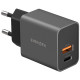 Сетевое зарядное устройство EnergEA Ampcharge PD20+, USB-C PD20 + USB-A QC3.0 20W, цвет Серый (CHR-AC-PDQ20EU)