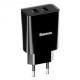 Сетевое зарядное устройство Baseus Speed Mini Dual U Charger 10.5W (EU), цвет Черный (CCFS-R01)