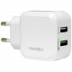 Сетевое зарядное устройство EnergEA Ampcharge 5.4 А QC3.0 2 USB + кабель Type-C, цвет Белый (CHR-NTK-Q302)