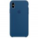 Силиконовый чехол Apple для iPhone X, цвет "Тёмный кобальт" (MQT42ZM/A)