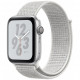 Умные часы Apple Watch Nike+ Series 4 GPS, 40 мм, корпус из алюминия цвет Серебристый, спортивный браслет Nike цвет "Снежная вершина" (MU7F2RU/A)