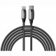 Кабель BMX Sequins MFi Certified Cable USB Type-C - Lightning PD 18 Вт 1.8 м, цвет Черный (CATLLP-B01)