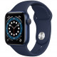 Умные часы Apple Watch Series 6 GPS, 40 мм, корпус из алюминия цвет Синий, спортивный ремешок цвет "Темный ультрамарин" (MG143RU/A)