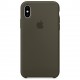 Силиконовый чехол Apple для iPhone X, цвет Тёмно-оливковый (MR522ZM/A)