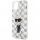Чехол Karl Lagerfeld PC/TPU Monogram NFT Karl Ikonik Hard для iPhone 15 Plus, цвет Прозрачный (KLHCP15MHNKMKLT)